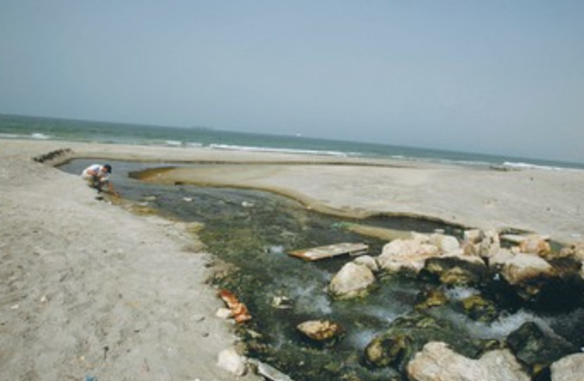 Sea pollution 370 (photo credit: gil cohen magen/reuters)