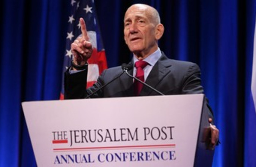Olmert JPost conference 370 (photo credit: Marc Israel Sellem/The Jerusalem Post)