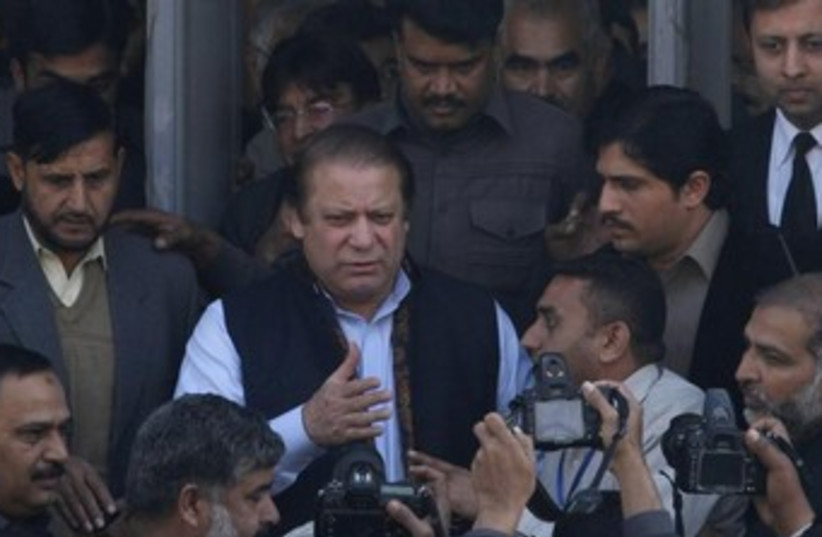 Pakistan's former prime minister Nawaz Sharif  (photo credit: REUTERS/Faisal Mahmood)