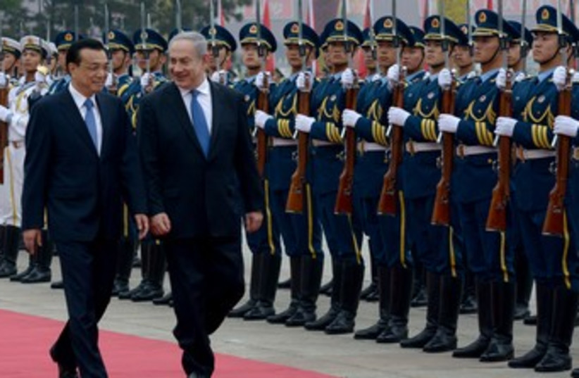 Netanyahu in China (photo credit: Avi Ohayon, GPO)