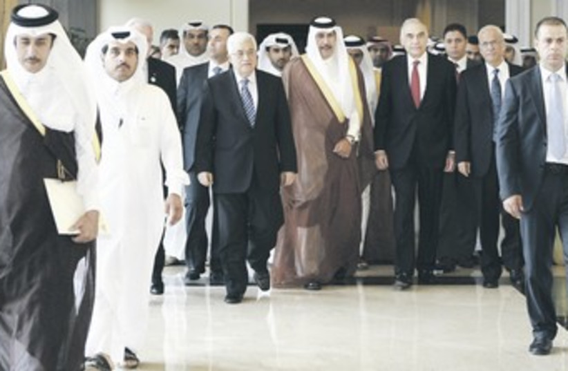 abbas with many arabs 370 (photo credit: reuters)