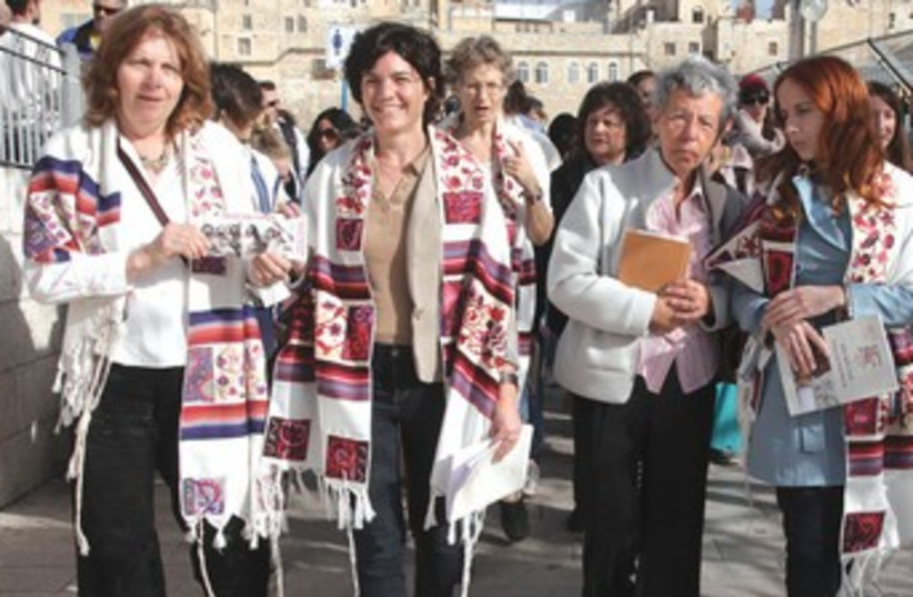 Anat Hoffman with Zandberg and Shaffir 370 (photo credit: Marc Israel Sellem/The Jerusalem Post)