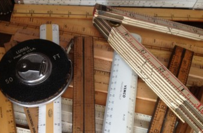 rulers and measuring tools 370 (photo credit: Reuven Ben-Shalom)