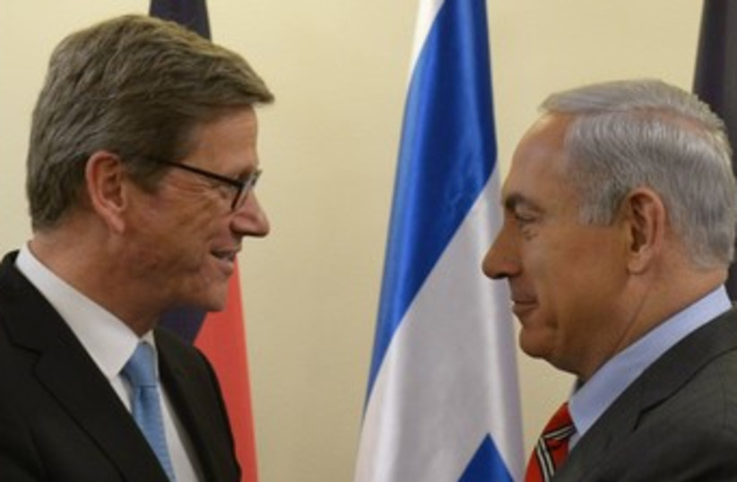 Netanyahu and German FM370 (photo credit: Courtesy, PMO)