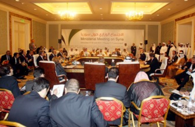 "Friends of Syria" meeting in Doha 370 (photo credit: REUTERS)