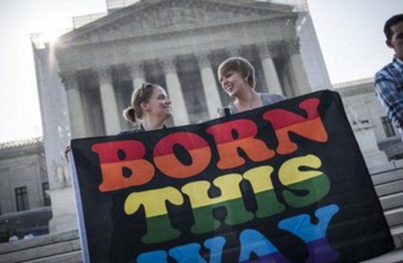 gay pride us supreme court 370 (photo credit: REUTERS)