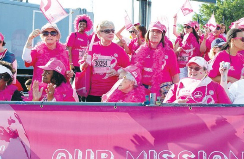 Breast cancer survivors 521 (photo credit: REUTERS)