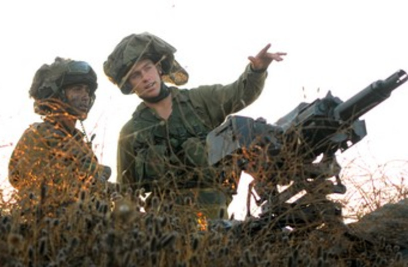 Nahal Battalion Golan Heights war drill 370 (photo credit: IDF Spokesman’s Office)