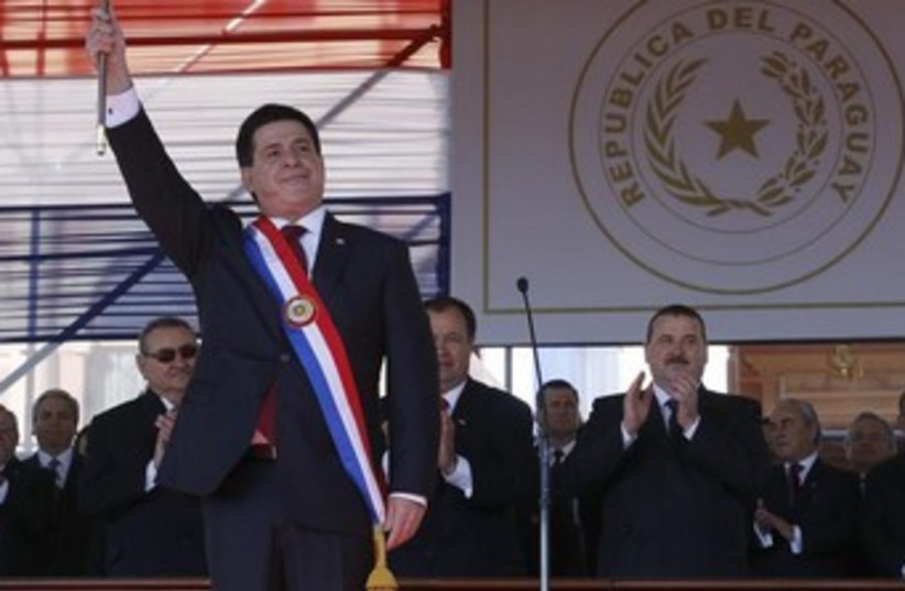 Paraguay's President Horacio Cartes 370 (photo credit: REUTERS)