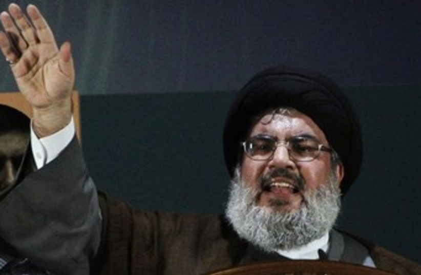 Hassan Nasrallah Aug 2013 370 (photo credit: REUTERS/Sharif Karim)