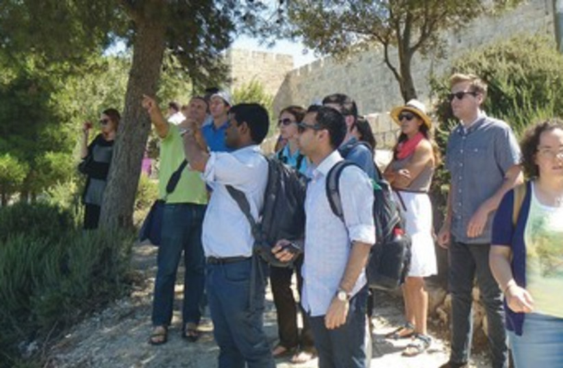 Students on ADL trip in Jerusalem 370 (photo credit: Courtesy ADL)