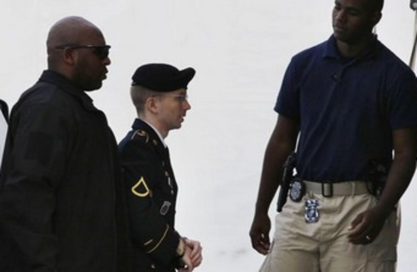 Bradley Manning August 21, 2013 370 (photo credit: Reuters)
