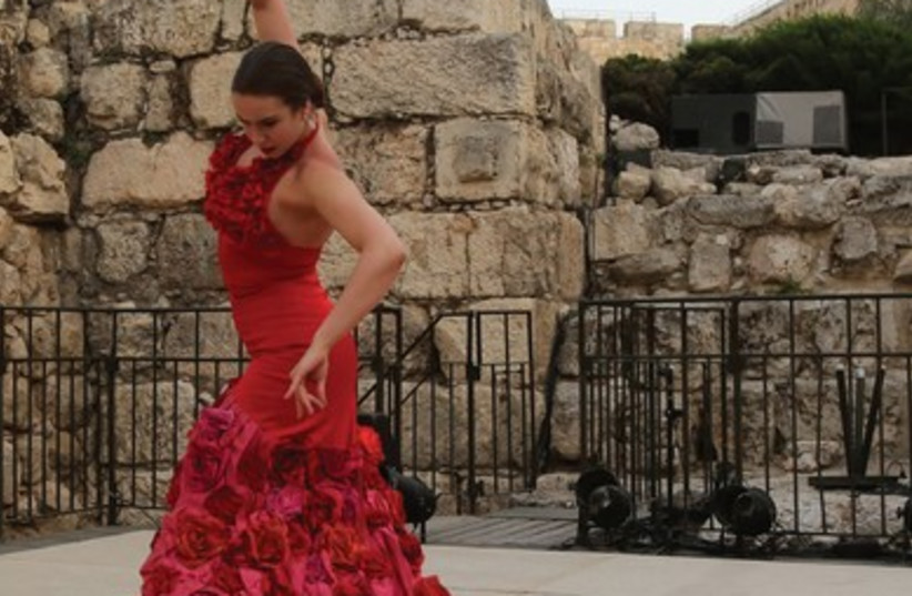 Flamenco at the Tower of David (photo credit: Marc Israel Sellem)
