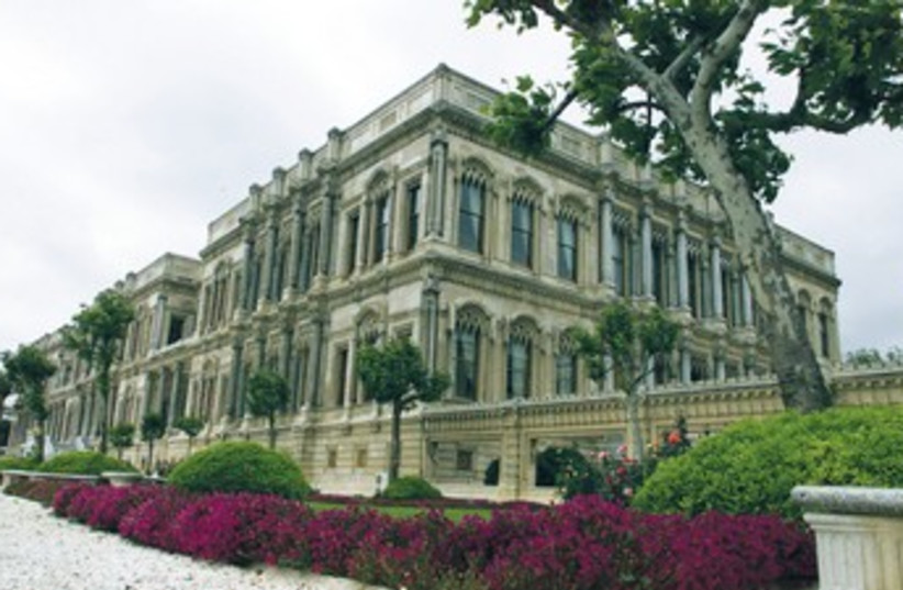 TURKEY’S 19TH century Ottoman Ciragan Palace in Istanbul 370 (photo credit: REUTERS)
