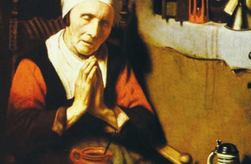 ‘OLD WOMAN at Prayer’ by Rembrandt’s most celebrated student (photo credit: wikimedia commons)