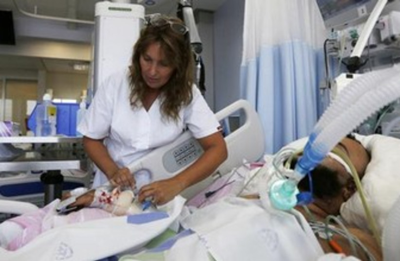 Israeli nurse hospital Syria370 (photo credit: Reuters)