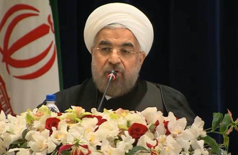 Rouhani press conference in New York 370 (photo credit: Screenshot)