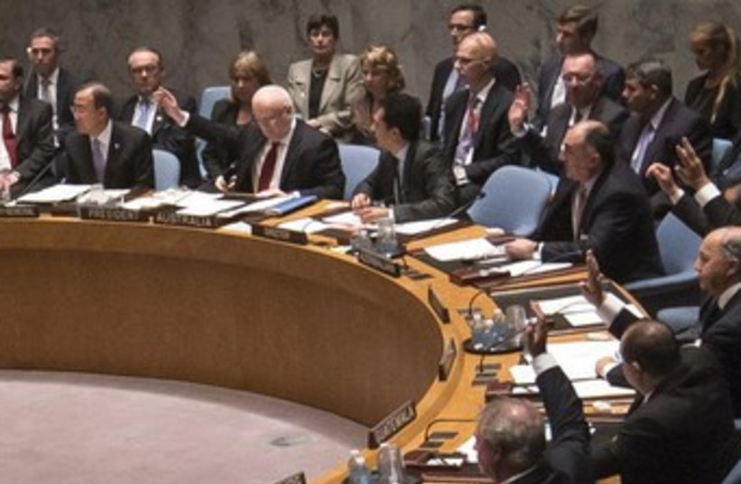 Members of UN Security Council vote 370 (photo credit: REUTERS/Adrees Latif)