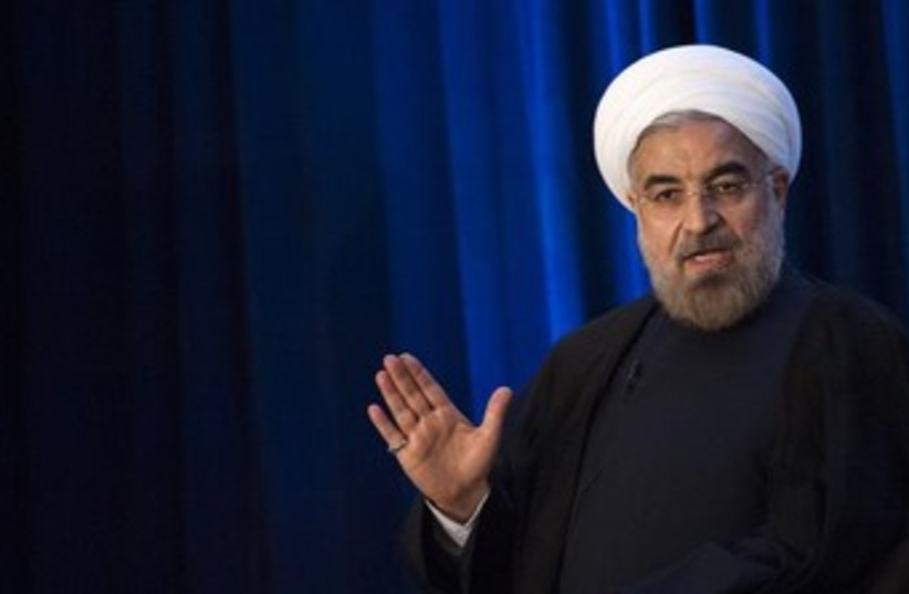 Iran's President Hassan Rouhani (photo credit: Reuters)