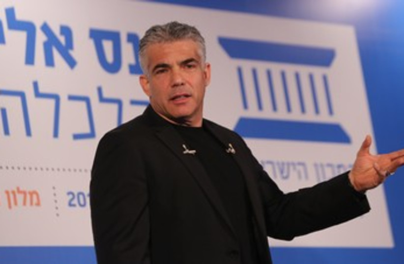 FM Lapid at Eilat conference 370 (photo credit: Yossi Zamir)