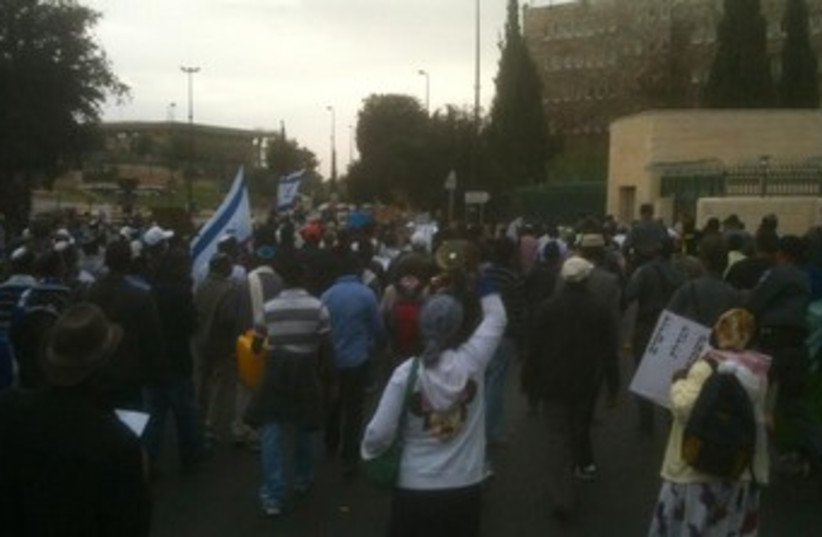 ethiopian protest (photo credit: Henry Rome)