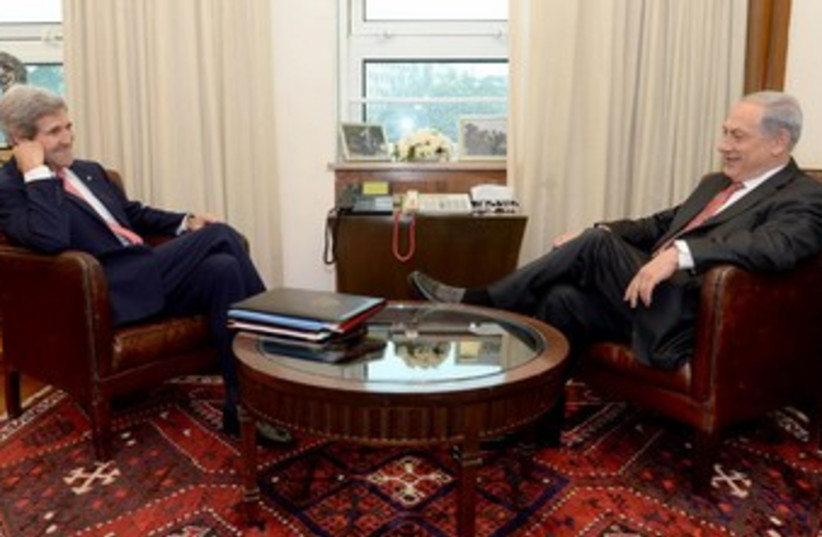 netanyahu and kerry 370 (photo credit: GPO / Kobi Gideon)