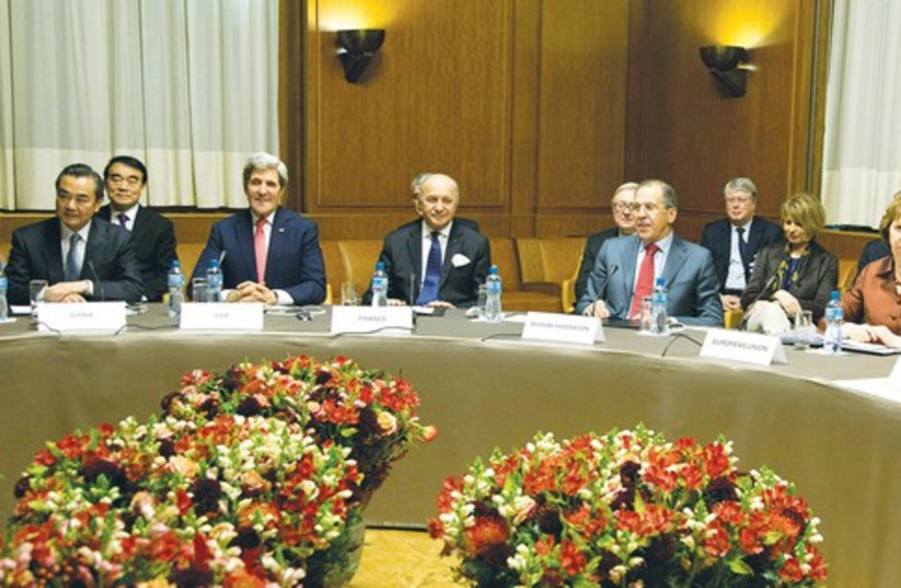 Iran nuclear talks in Geneva 521 (photo credit: REUTERS)