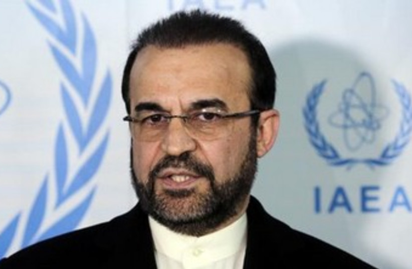 Iran's ambassador to the IAEA, Reza Najafi, in Vienna 370 (photo credit: Reuters)
