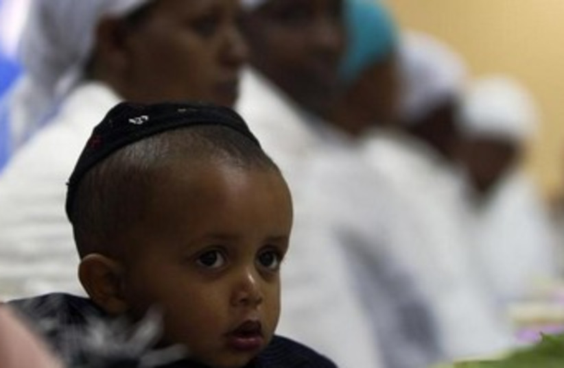 ethiopian baby 370 (photo credit: REUTERS)