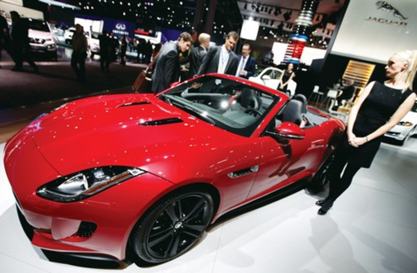 The Jaguar F Type S convertible model. (photo credit: REUTERS)