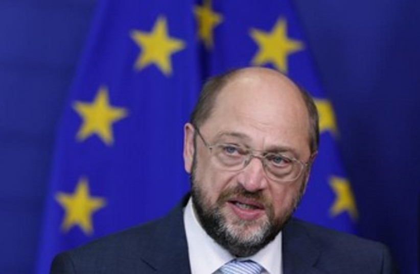 EU Parliament President Martin Schulz (photo credit: REUTERS)