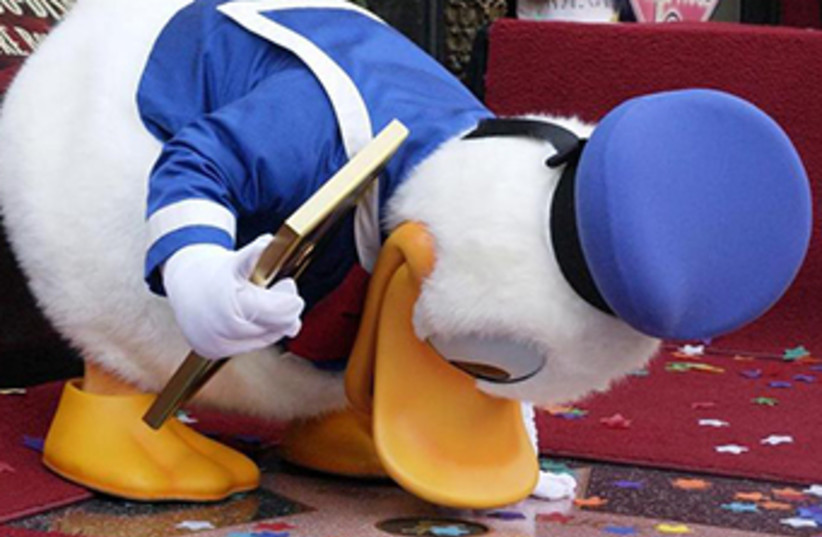 Donald Duck (photo credit: REUTERS)