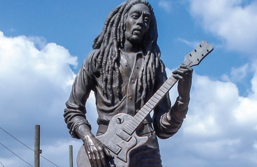 Bob Marley statue in Kingston. (photo credit: Wikimedia Commons)