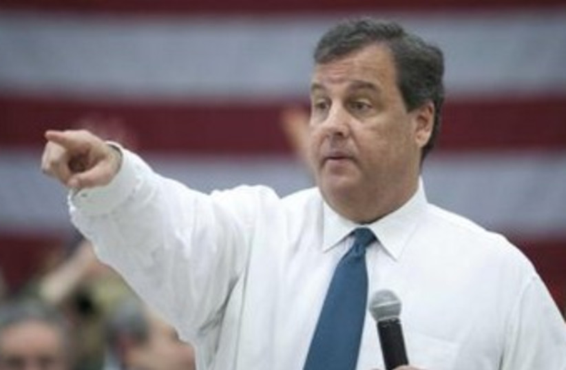 New Jersey Governor Chris Christie. (photo credit: REUTERS)