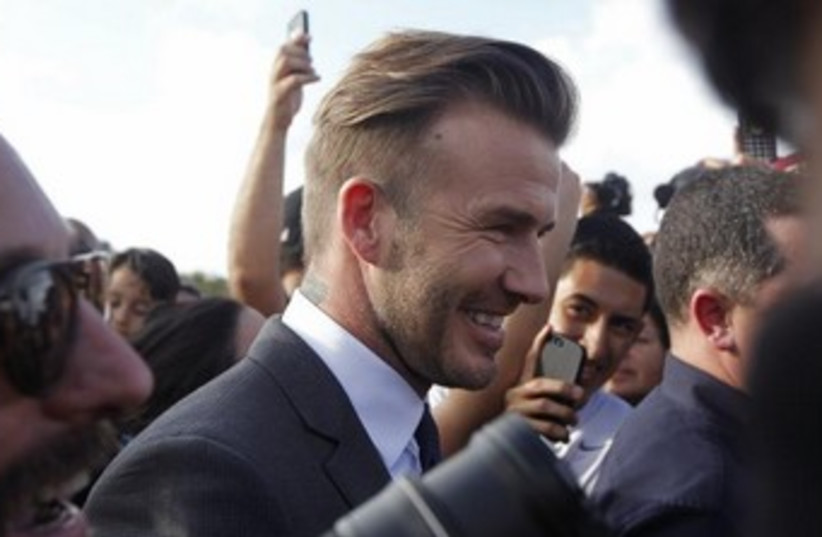David Beckham in Miami (photo credit: REUTERS)