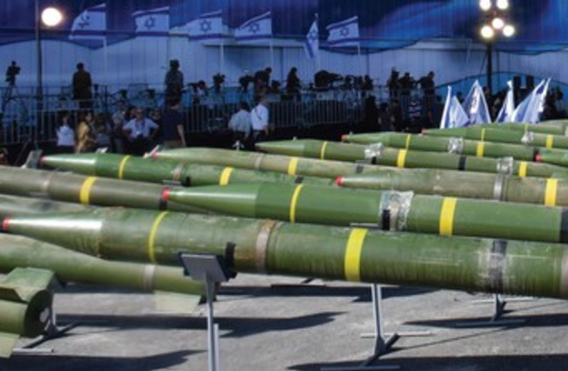 Line-up of missiles (photo credit: Courtesy)