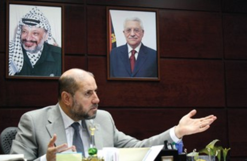 Palestinian Authority Religious Affairs Minister Mahmoud al-Habbash. (photo credit: DENISE KLAHR)