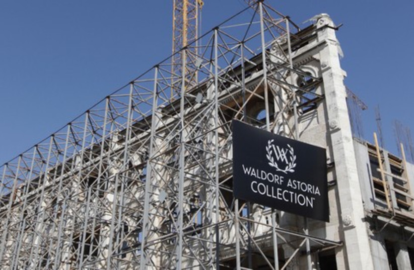 The Waldorf Astoria under construction. (photo credit: Courtesy)