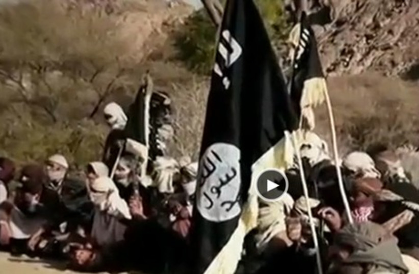 al-Qaida YouTube video (photo credit: screenshot)