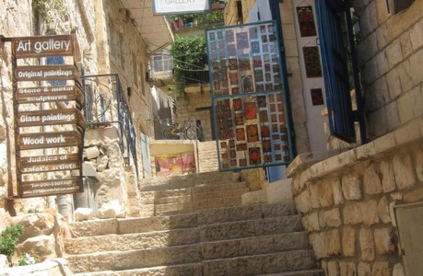 Art galleries in Safed (photo credit: MIRIAM KRESH)