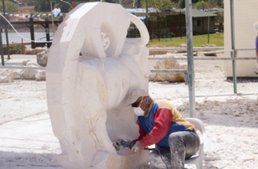 The theme of the 24th International Stone Sculpture Festival last week in the Galilee was ‘Art and Industry.’ (photo credit: Courtesy)