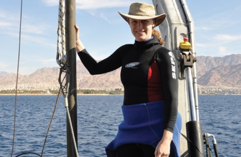 Dr. Beverly Goodman conducts research in the Mediterranean Sea. (photo credit: MGM LABORATORY)