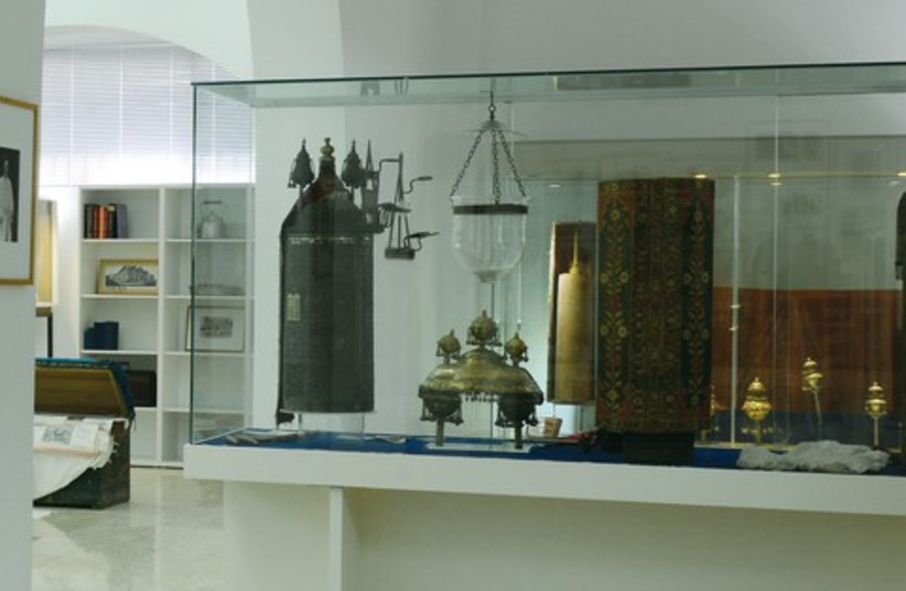 The synagogue on Tel Aviv’s Lilienblum Street houses the Aden exhibition (photo credit: URIEL MESSA)