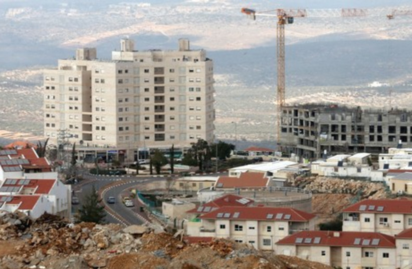Breaking the construction record: The city of Ariel in Samaria, January 17 (photo credit: Courtesy)