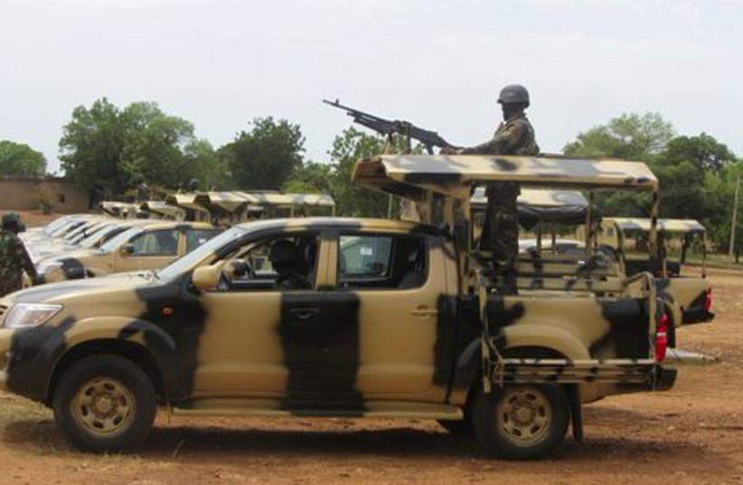 Nigerian soldiers sent to fight Boko Haram Islamists, May 22, 2013 (photo credit: REUTERS)