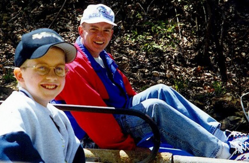 Brian Schrauger and his late son Taylor. (photo credit: Courtesy)