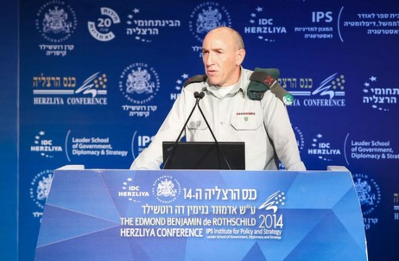 Brig.-Gen. Itay Brun at the annual Herzliya Conference, June 9, 2014. (photo credit: EREZ HARODI - OSIM TSILUM)