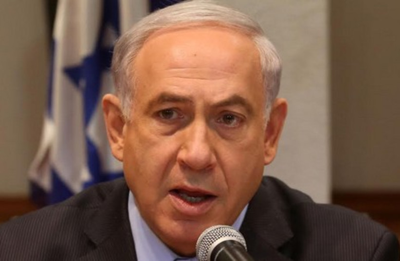 Netanyahu at cabinet meeting, June 15, 2014. (photo credit: MARC ISRAEL SELLEM)