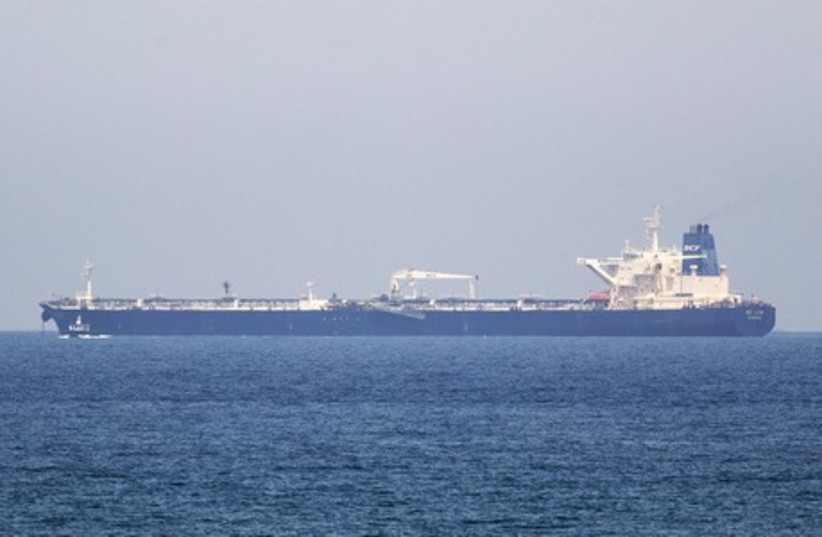 The SCF Altai tanker has anchored near Israel's Ashkelon port, June 20, 2014. (photo credit: REUTERS)