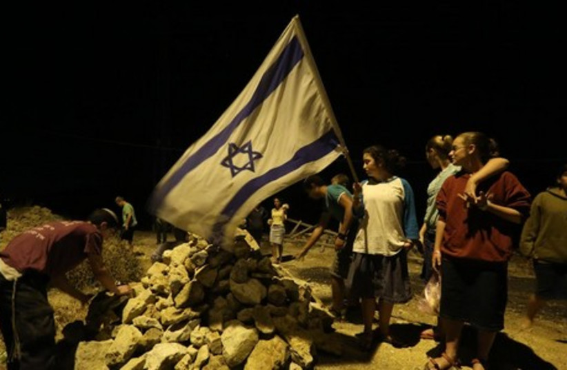 Vigil for Naftali, Eyal and Gil-Ad (photo credit: MARC ISRAEL SELLEM/THE JERUSALEM POST)